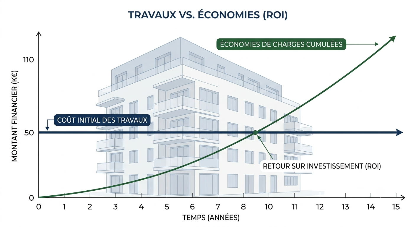 La rentabilité d'une rénovation globale en copropriété
