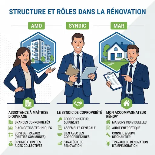 MaPrimeRénov' Copropriété : AMO ou MAR, quelle différence ?