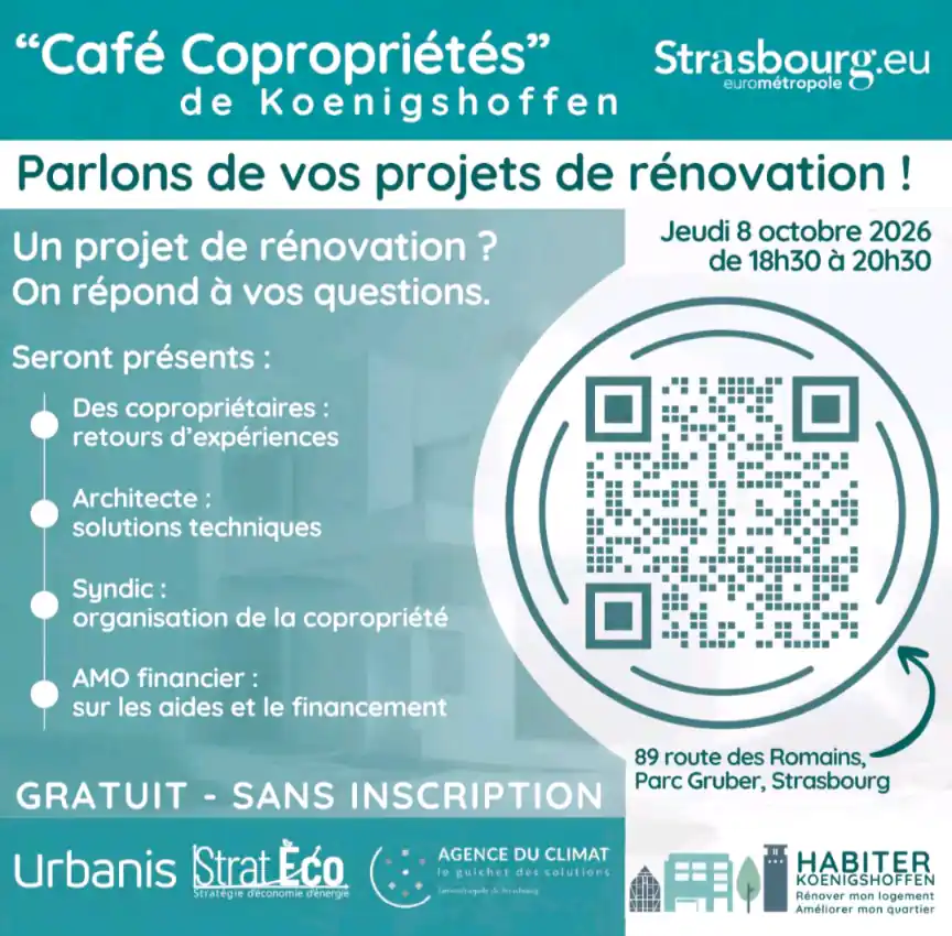 Café Copropriétés Koenigshoffen : rénover avec un AMO financier